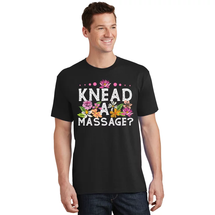 Licensed Massage Therapist Therapy Pun Flower Floral T-Shirt