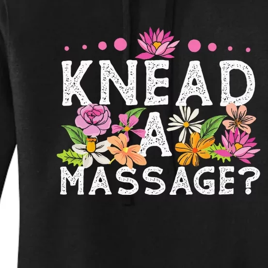 Licensed Massage Therapist Therapy Pun Flower Floral Women's Pullover Hoodie