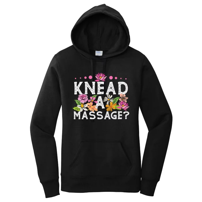 Licensed Massage Therapist Therapy Pun Flower Floral Women's Pullover Hoodie