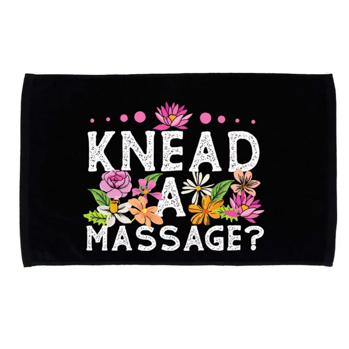 Licensed Massage Therapist Therapy Pun Flower Floral Microfiber Hand Towel