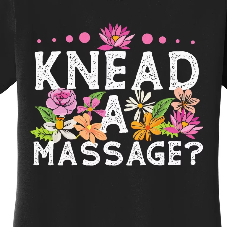 Licensed Massage Therapist Therapy Pun Flower Floral Women's T-Shirt