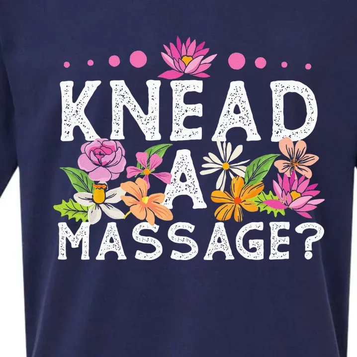 Licensed Massage Therapist Therapy Pun Flower Floral Sueded Cloud Jersey T-Shirt