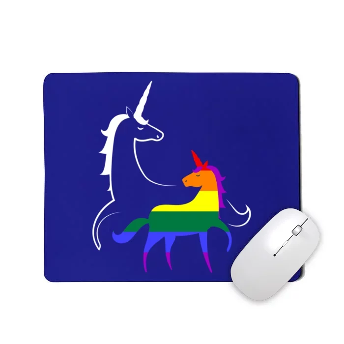 Lgbtq Mama Unicorn Pride Rainbow Mom Funny Gift Mousepad