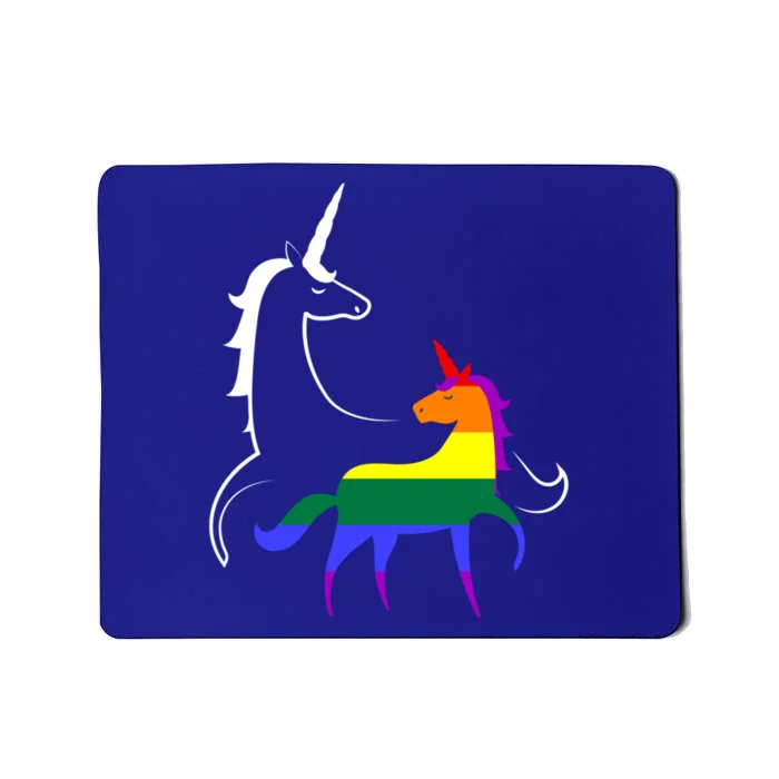 Lgbtq Mama Unicorn Pride Rainbow Mom Funny Gift Mousepad