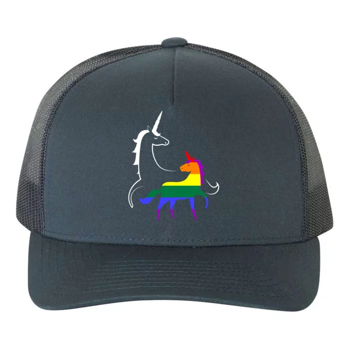 Lgbtq Mama Unicorn Pride Rainbow Mom Funny Gift Yupoong Adult 5-Panel Trucker Hat