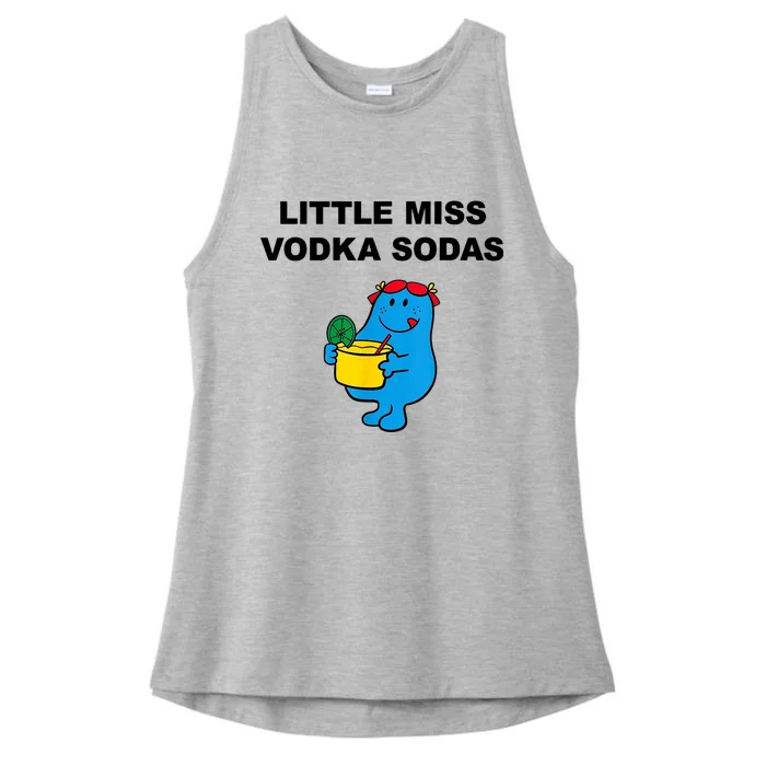 Little Miss Vodka Sodas Ladies Tri-Blend Wicking Tank