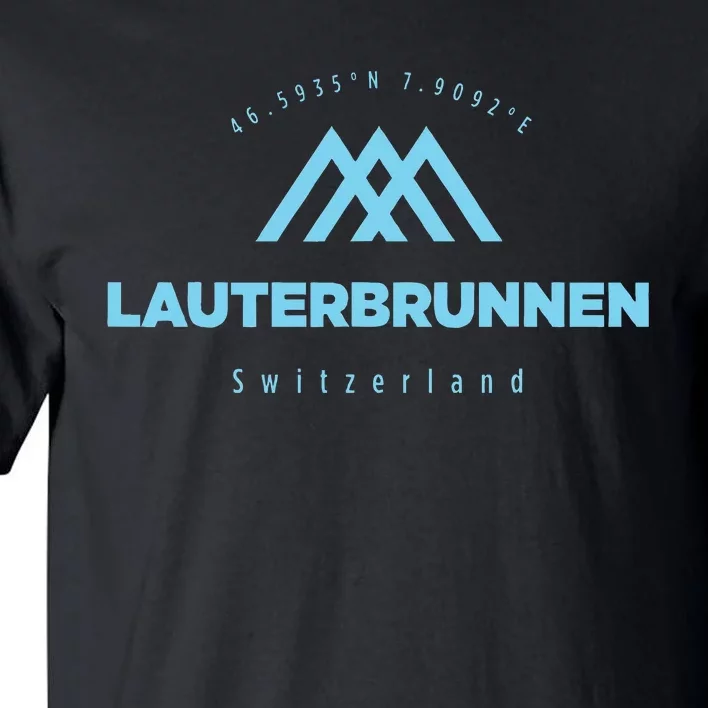 Lauterbrunnen Mountain Vacation Skiing Switzerland Tall T-Shirt