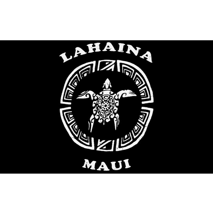 Lahaina Maui Vintage Retro Tribal Turtle Vacation Bumper Sticker