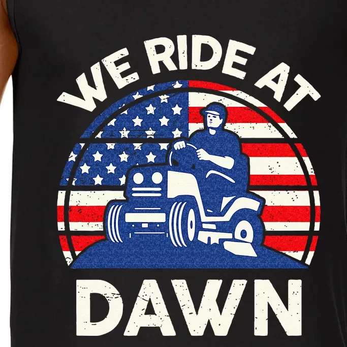 Lawn Mowing We Ride At Dawn Lawn Mower Comfort Colors® Tank Top