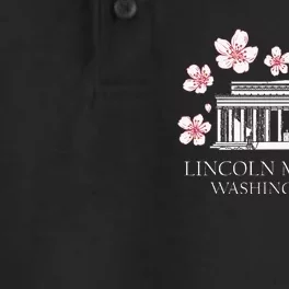 Lincoln Memorial Washington Dc Monut Cherry Blossoms Dry Zone Grid Performance Polo