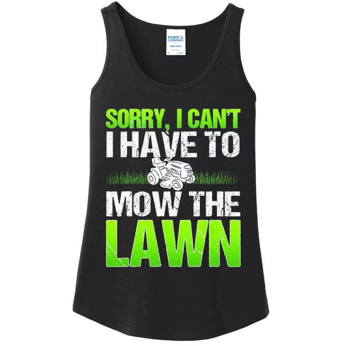 Lawn Mower Yard Mowing Gardener Landscaping Grass Cutter Ladies Essential Tank