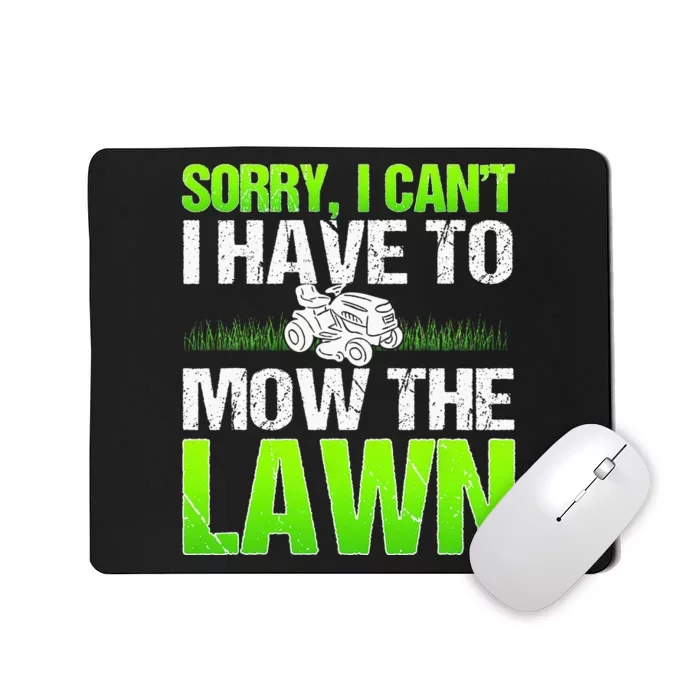 Lawn Mower Yard Mowing Gardener Landscaping Grass Cutter Mousepad