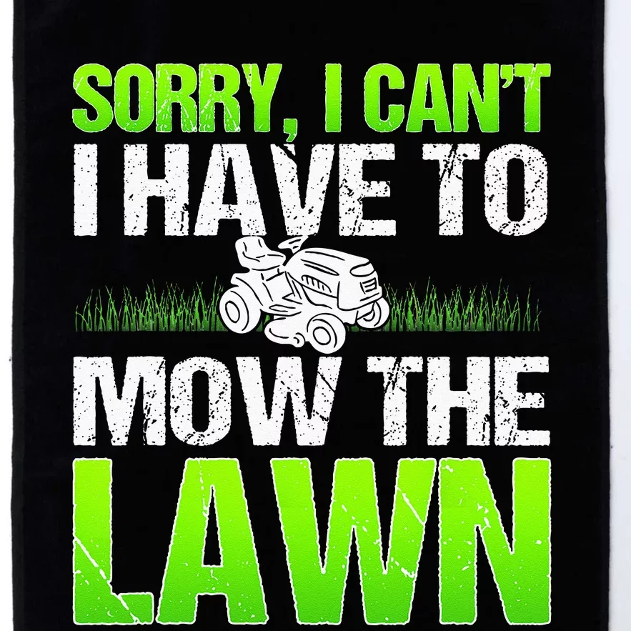 Lawn Mower Yard Mowing Gardener Landscaping Grass Cutter Platinum Collection Golf Towel