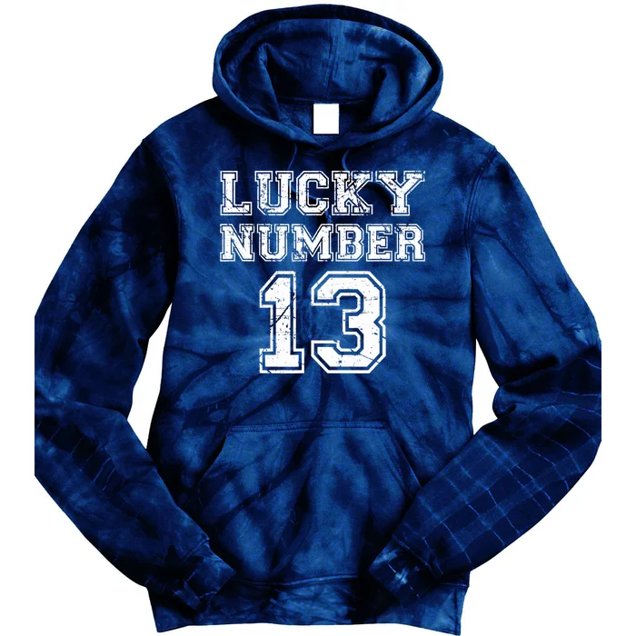 Lucky Number 13 Tie Dye Hoodie