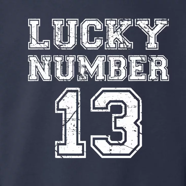 Lucky Number 13 Toddler Hoodie