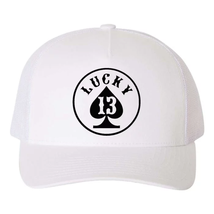 Lucky Number 13 Card Game Yupoong Adult 5-Panel Trucker Hat