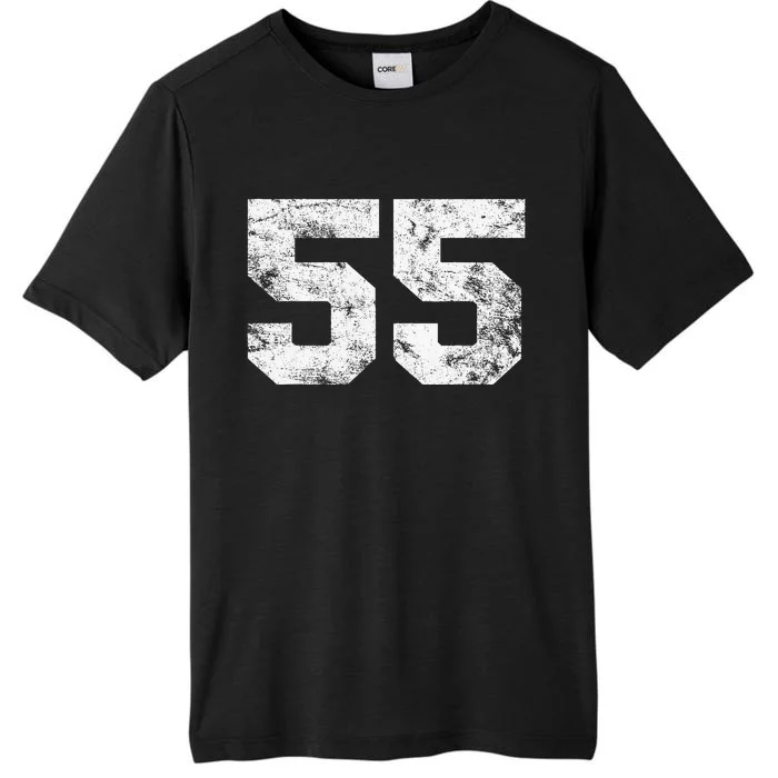 Lucky Number 55 Birthday Sports Player Team Athlete ChromaSoft Performance T-Shirt