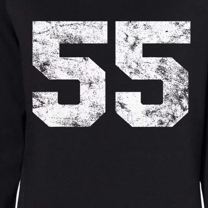 Lucky Number 55 Birthday Sports Player Team Athlete Womens California Wash Sweatshirt