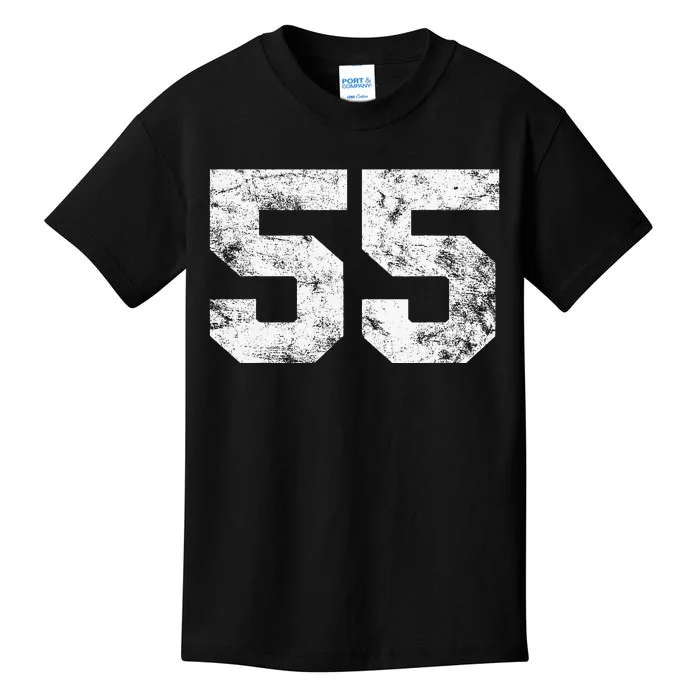 Lucky Number 55 Birthday Sports Player Team Athlete Kids T-Shirt