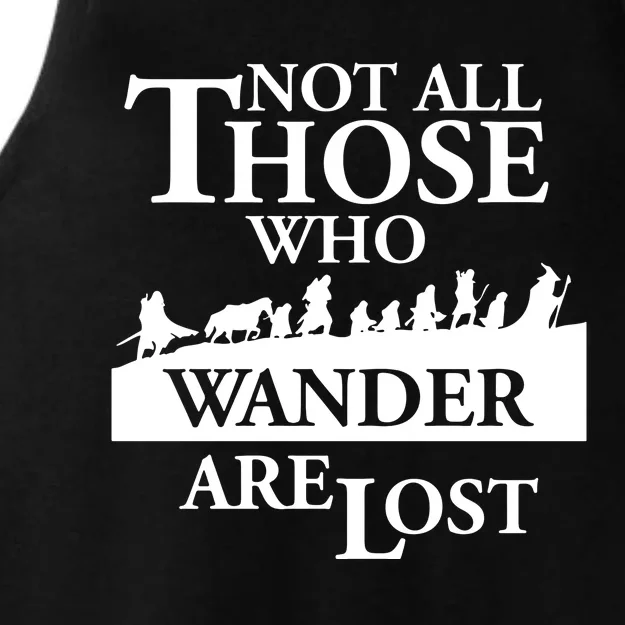 LOTR Not All Those Who Wander Are Lost Ladies Tri-Blend Wicking Tank