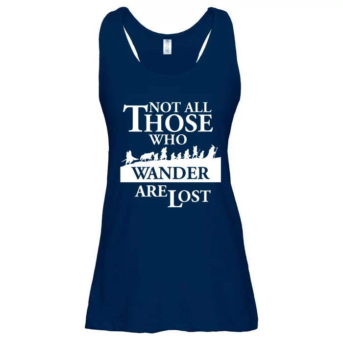 LOTR Not All Those Who Wander Are Lost Ladies Essential Flowy Tank