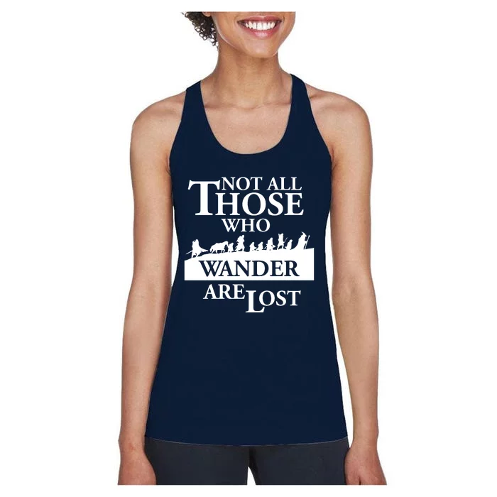 LOTR Not All Those Who Wander Are Lost Women's Racerback Tank