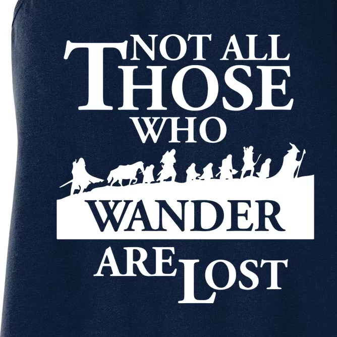 LOTR Not All Those Who Wander Are Lost Women's Racerback Tank