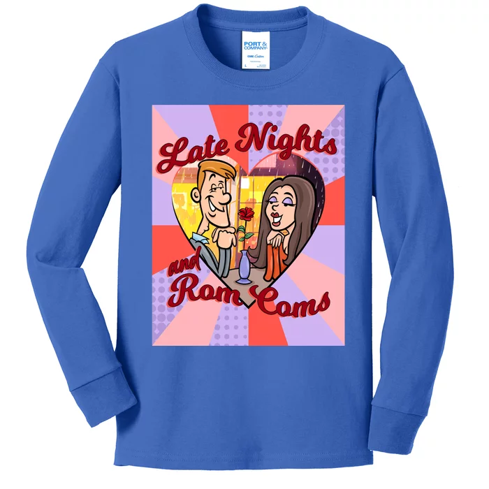 Late Nights And Rom Coms Gift Kids Long Sleeve Shirt