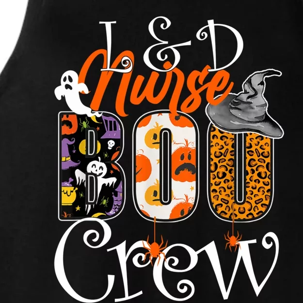 L&D Nurse Boo Crew Halloween Labor & Delivery Nurse Costume Ladies Tri-Blend Wicking Tank