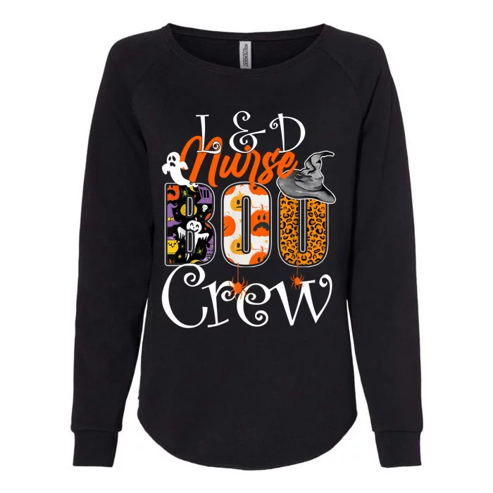 L&D Nurse Boo Crew Halloween Labor & Delivery Nurse Costume Womens California Wash Sweatshirt