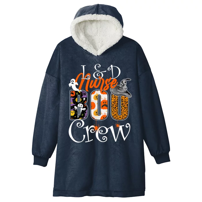 L&D Nurse Boo Crew Halloween Labor & Delivery Nurse Costume Hooded Wearable Blanket