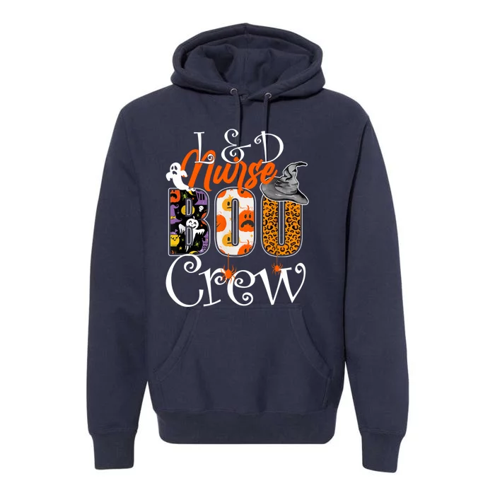 L&D Nurse Boo Crew Halloween Labor & Delivery Nurse Costume Premium Hoodie