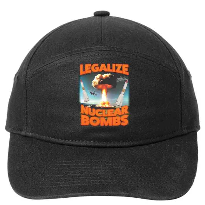 Legalize Nuclear Bombs 7-Panel Snapback Hat