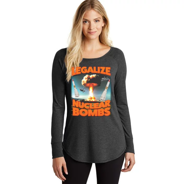 Legalize Nuclear Bombs Women's Perfect Tri Tunic Long Sleeve Shirt