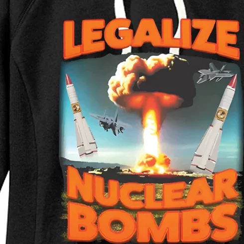 Legalize Nuclear Bombs Women's Fleece Hoodie