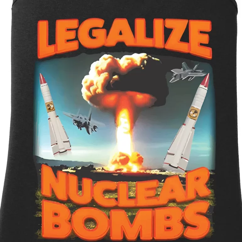 Legalize Nuclear Bombs Ladies Essential Tank