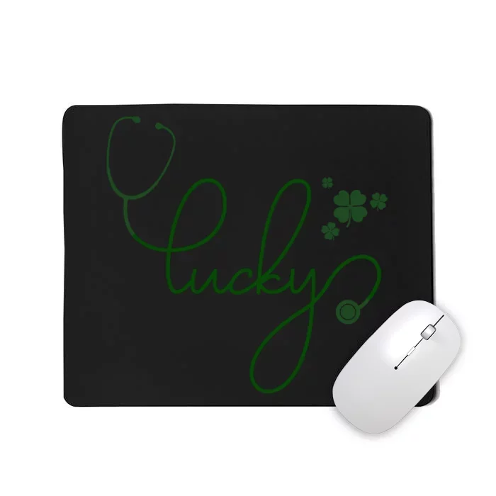 Lucky Nurse Cute St Patricks Day Mousepad