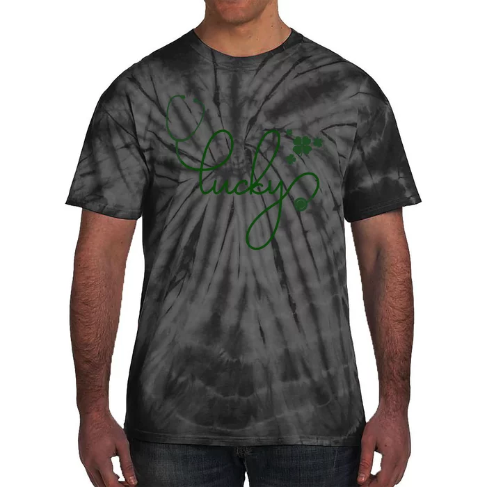 Lucky Nurse Cute St Patricks Day Tie-Dye T-Shirt