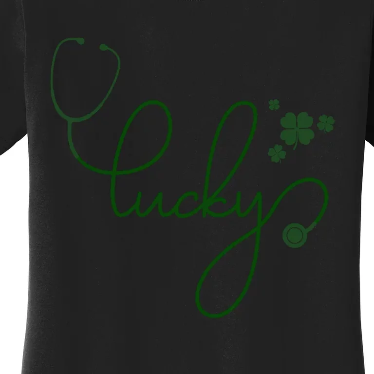 Lucky Nurse Cute St Patricks Day Women's T-Shirt