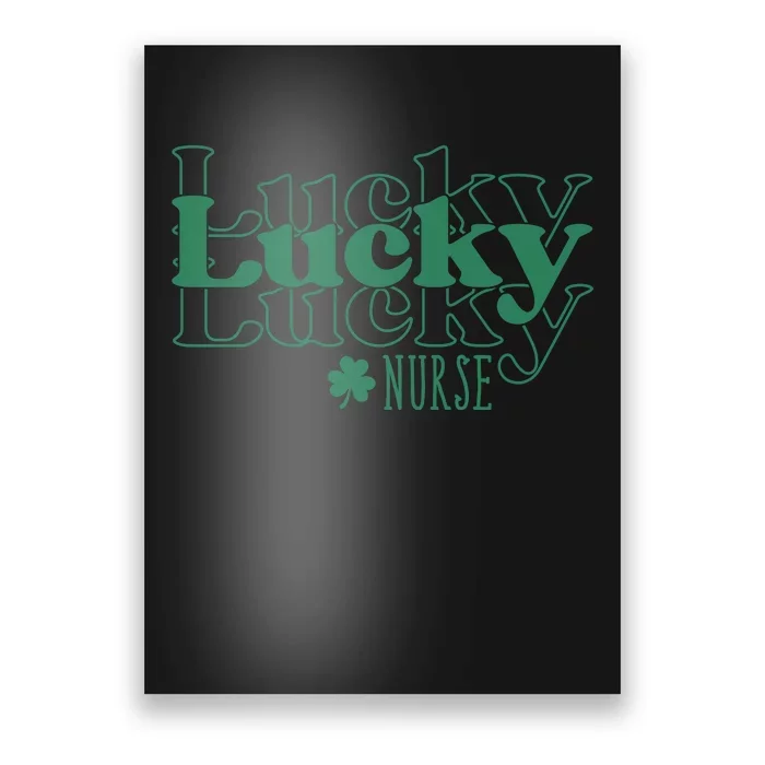 Lucky Nurse Cute St Patricks Day Poster