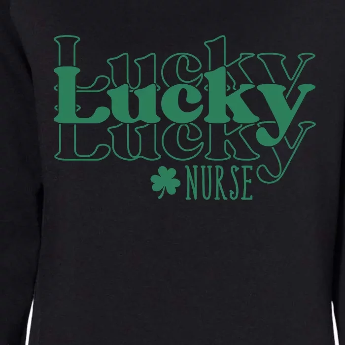 Lucky Nurse Cute St Patricks Day Womens California Wash Sweatshirt