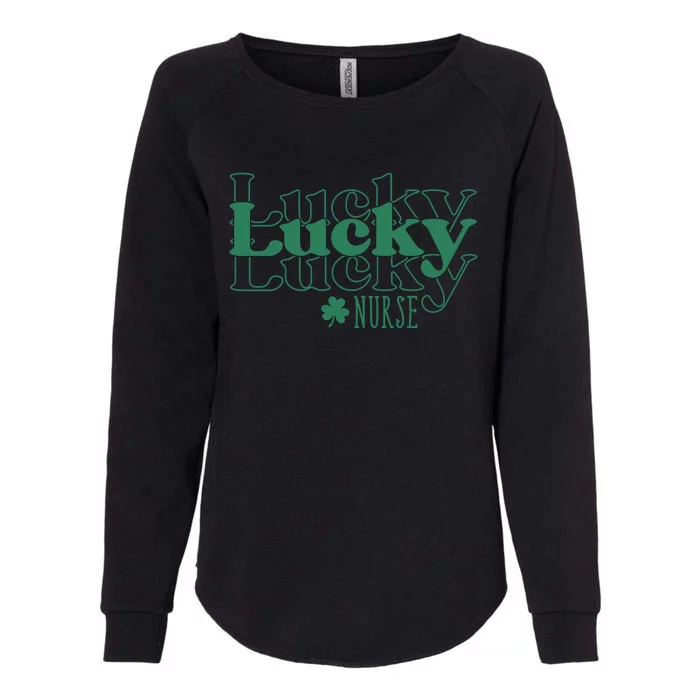 Lucky Nurse Cute St Patricks Day Womens California Wash Sweatshirt