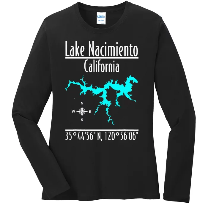 Lake Nacimiento California Ladies Long Sleeve Shirt