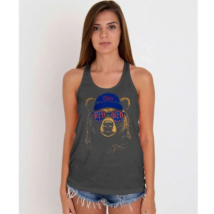 Last Name Cubs Styles Vintage Cubs Name Women's Knotted Racerback Tank