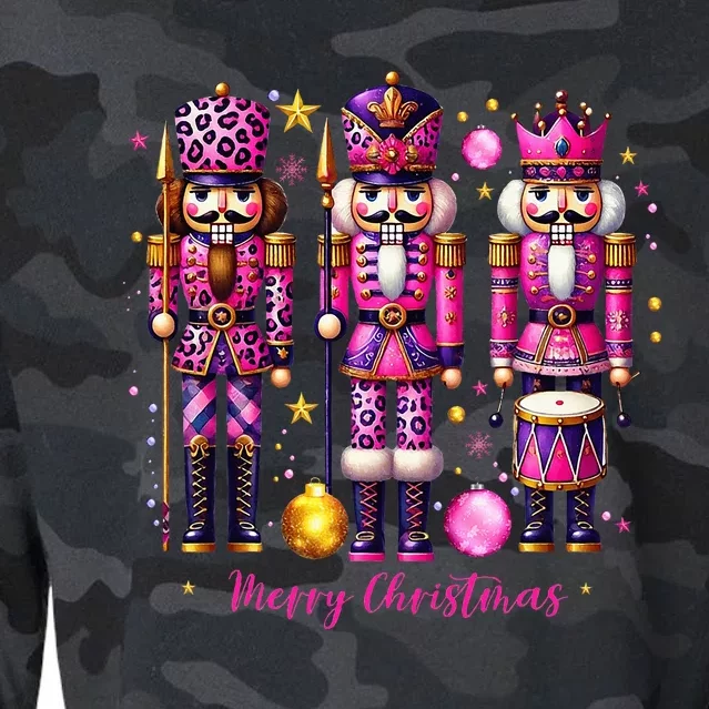 Leopard Nutcracker Christmas 2024 Cropped Pullover Crew