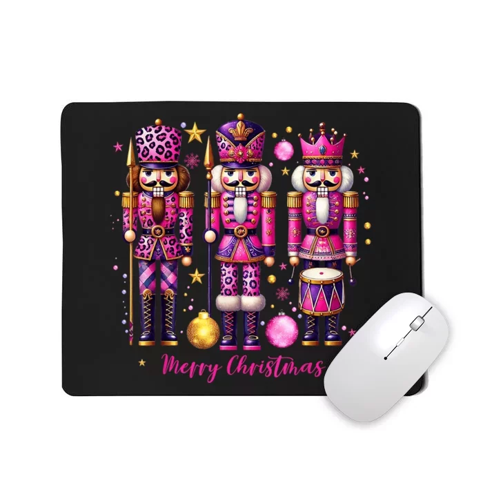 Leopard Nutcracker Christmas 2024 Xmas Pajamas Matching Mousepad