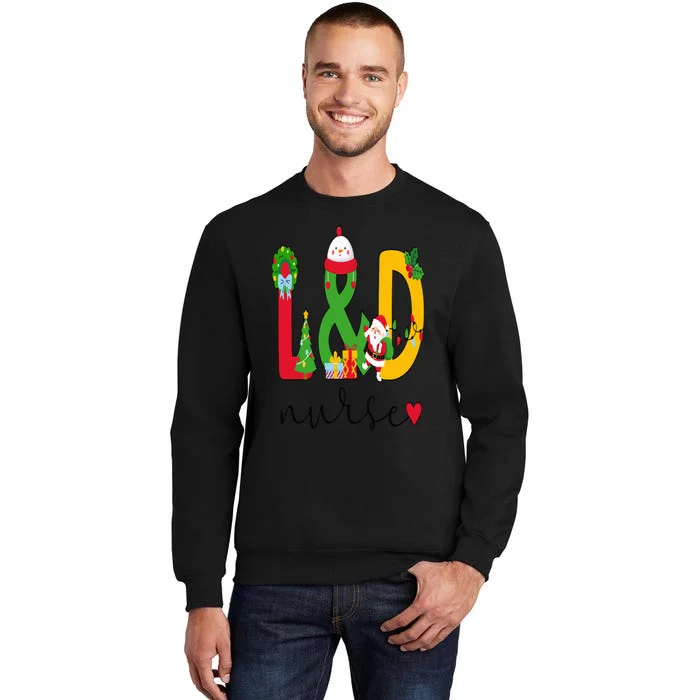 L&D Nurse Christmas Labor And Delivery Nurse Xmas Party Sweatshirt