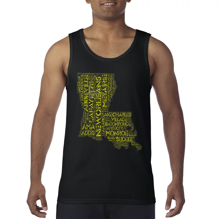 Louisiana Novelty Cities Tank Top