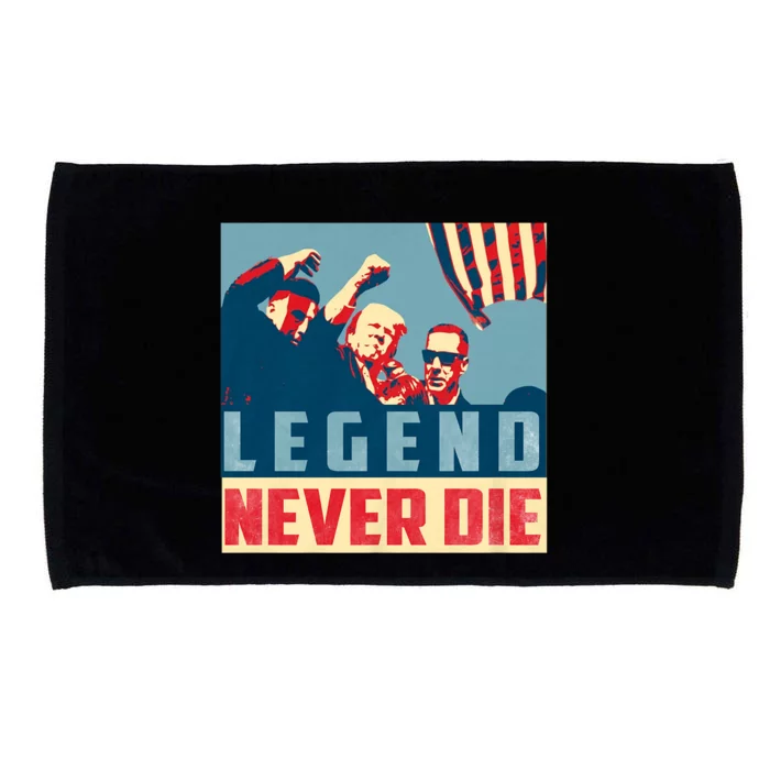 Legend Never Die Trump 2024 President Support Vote For Trump Microfiber Hand Towel