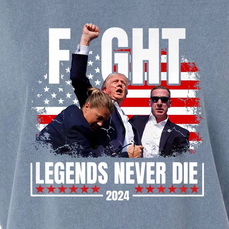 Legends Never Die Fight 2024 Garment-Dyed Women's Muscle Tee